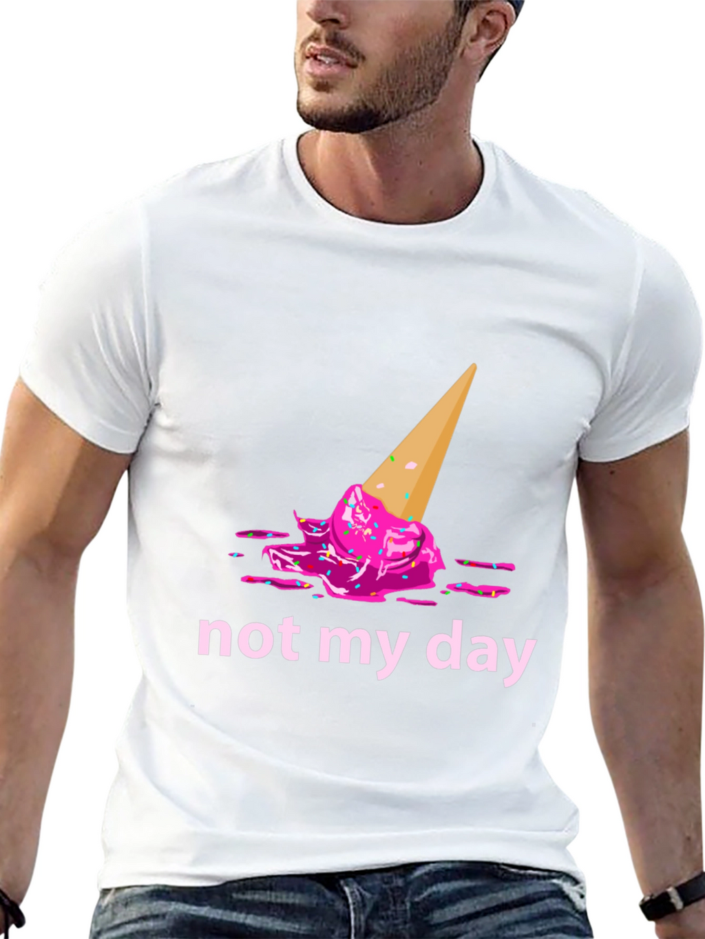 Funny Not My Day Ice Cream Graphic Tee