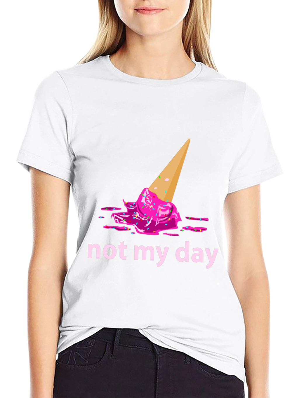 Funny Not My Day Ice Cream Graphic Tee