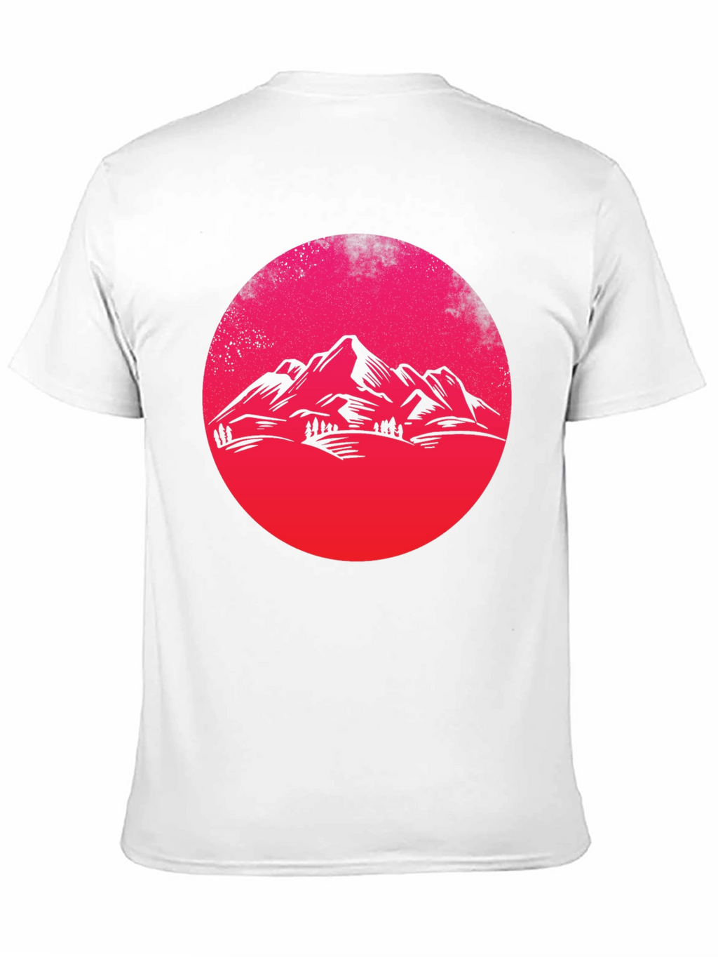Mountain Sunset Graphic Tee - Black