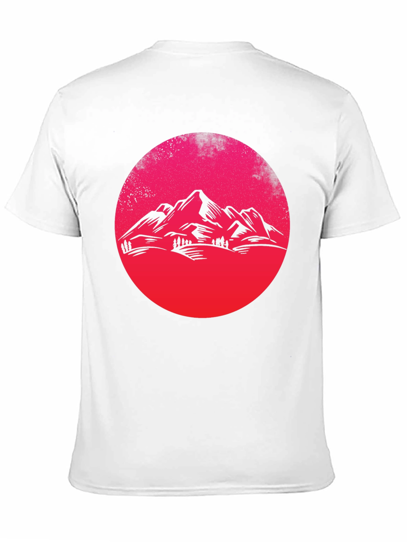 Mountain Sunset Graphic Tee - Black