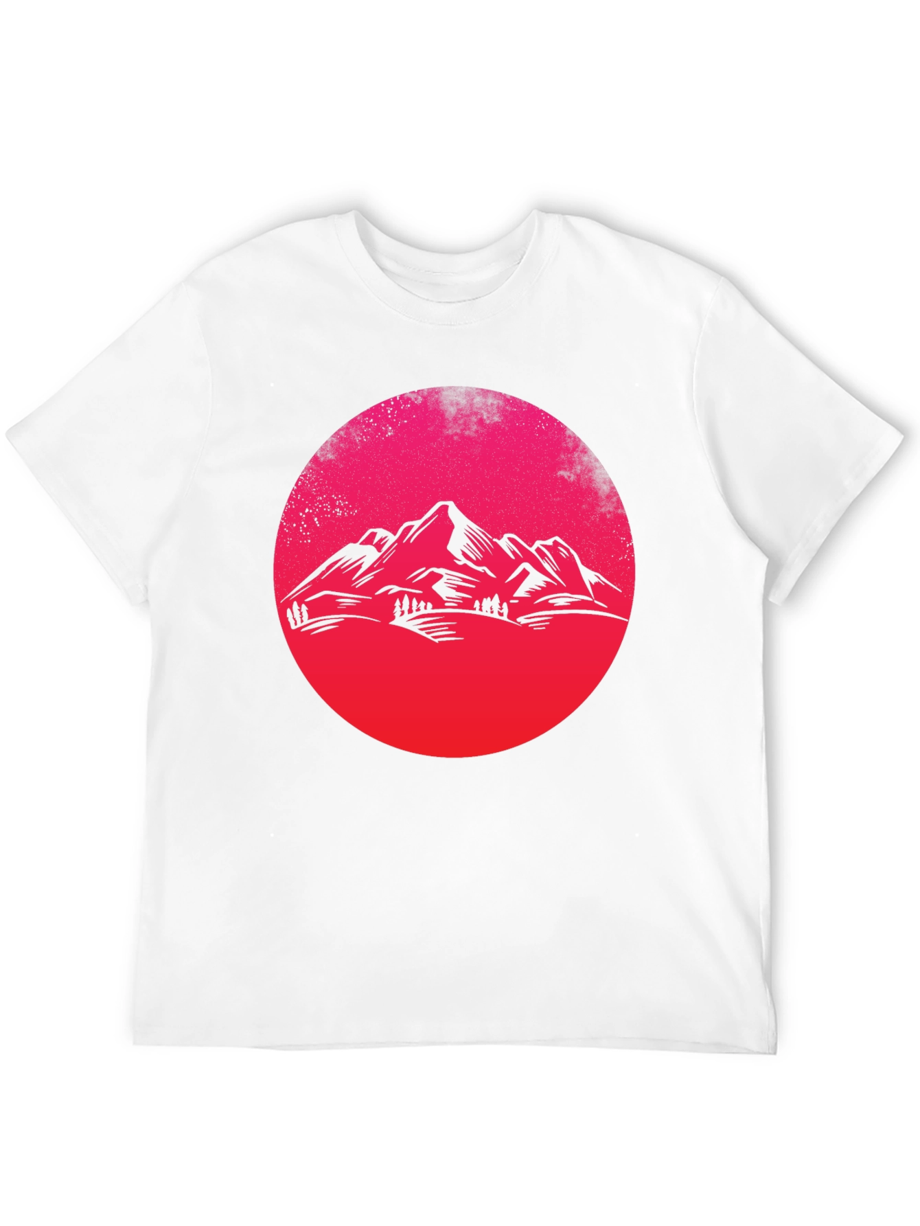 Mountain Sunset Graphic Tee - Black