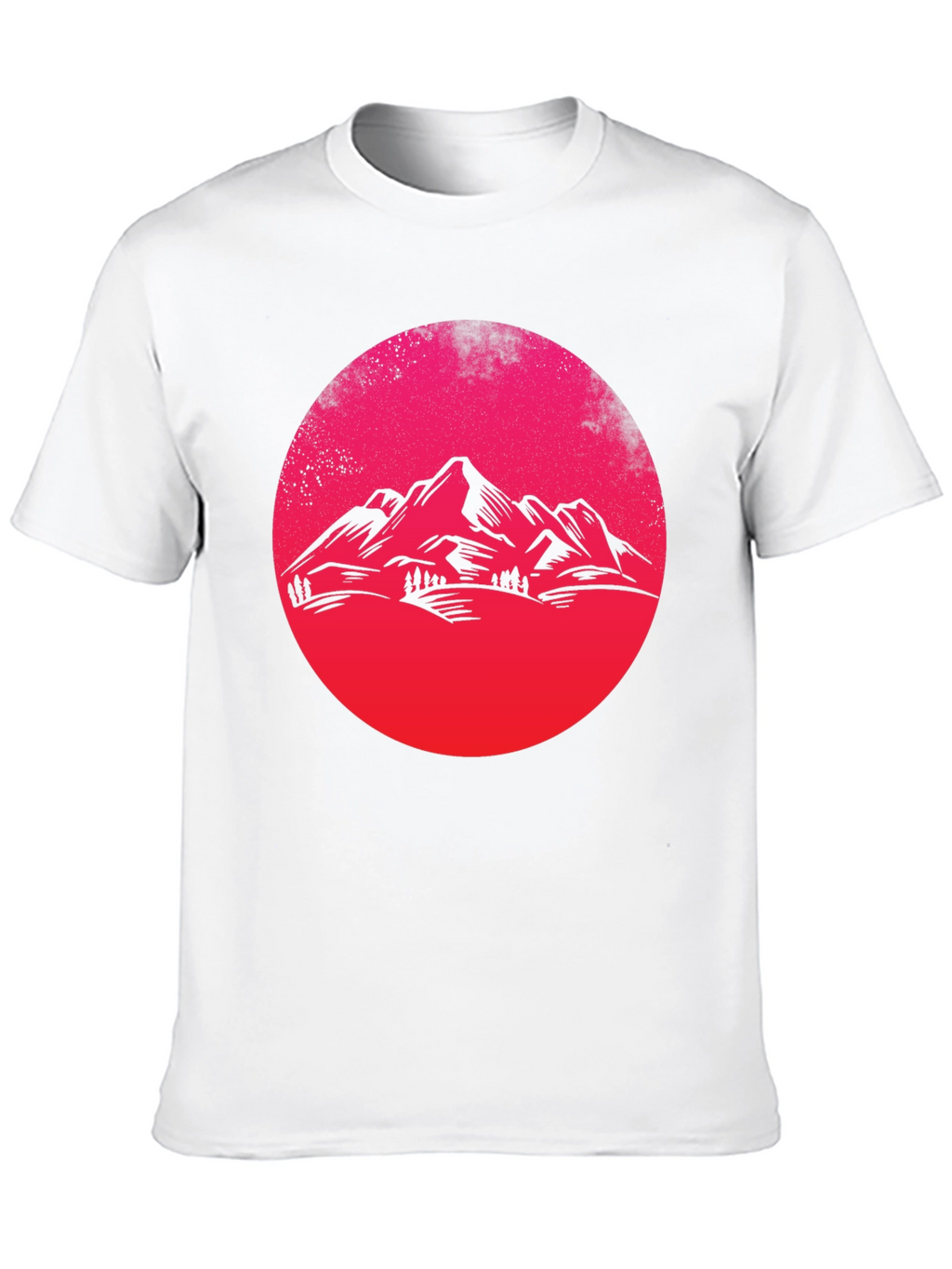 Mountain Sunset Graphic Tee - Black