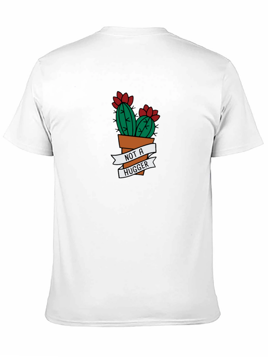 Not A Hugger Cactus Graphic Tee - Black