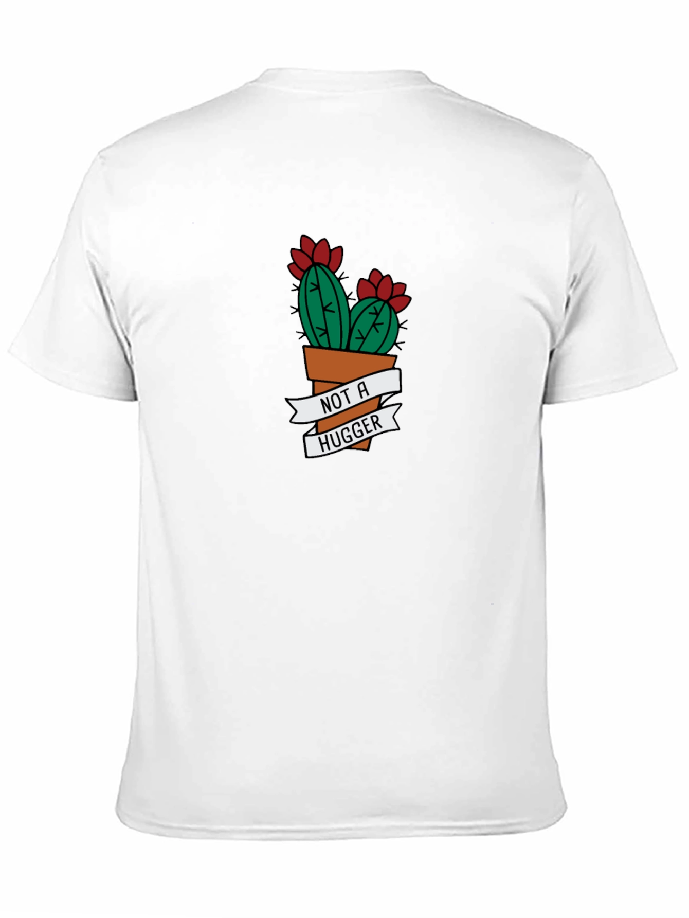 Not A Hugger Cactus Graphic Tee - Black