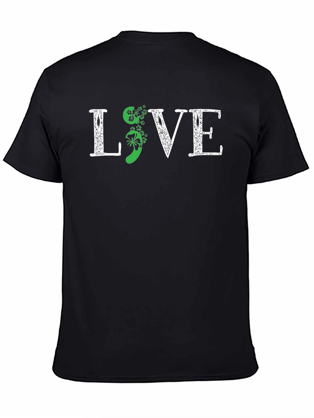 Live Semicolon Shamrock T-Shirt