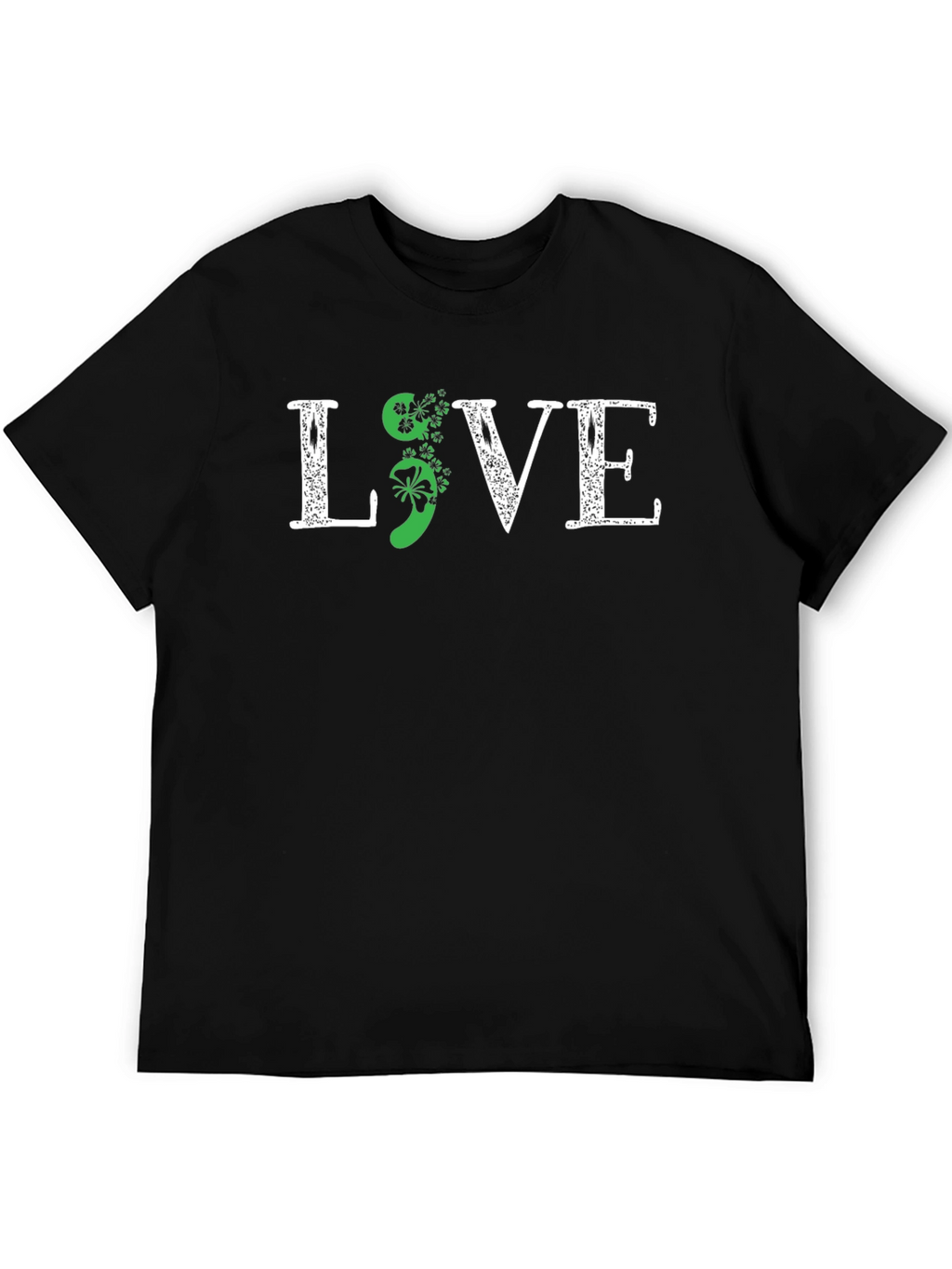 Live Semicolon Shamrock T-Shirt
