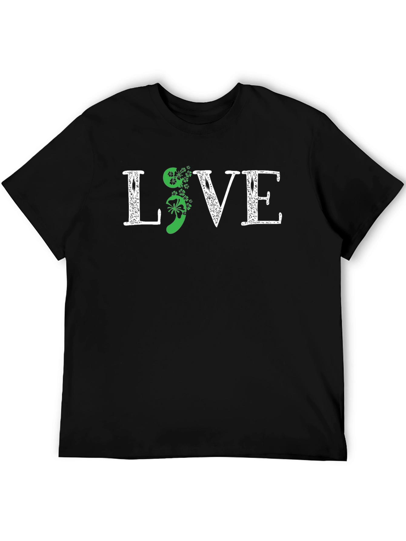 Live Semicolon Shamrock T-Shirt