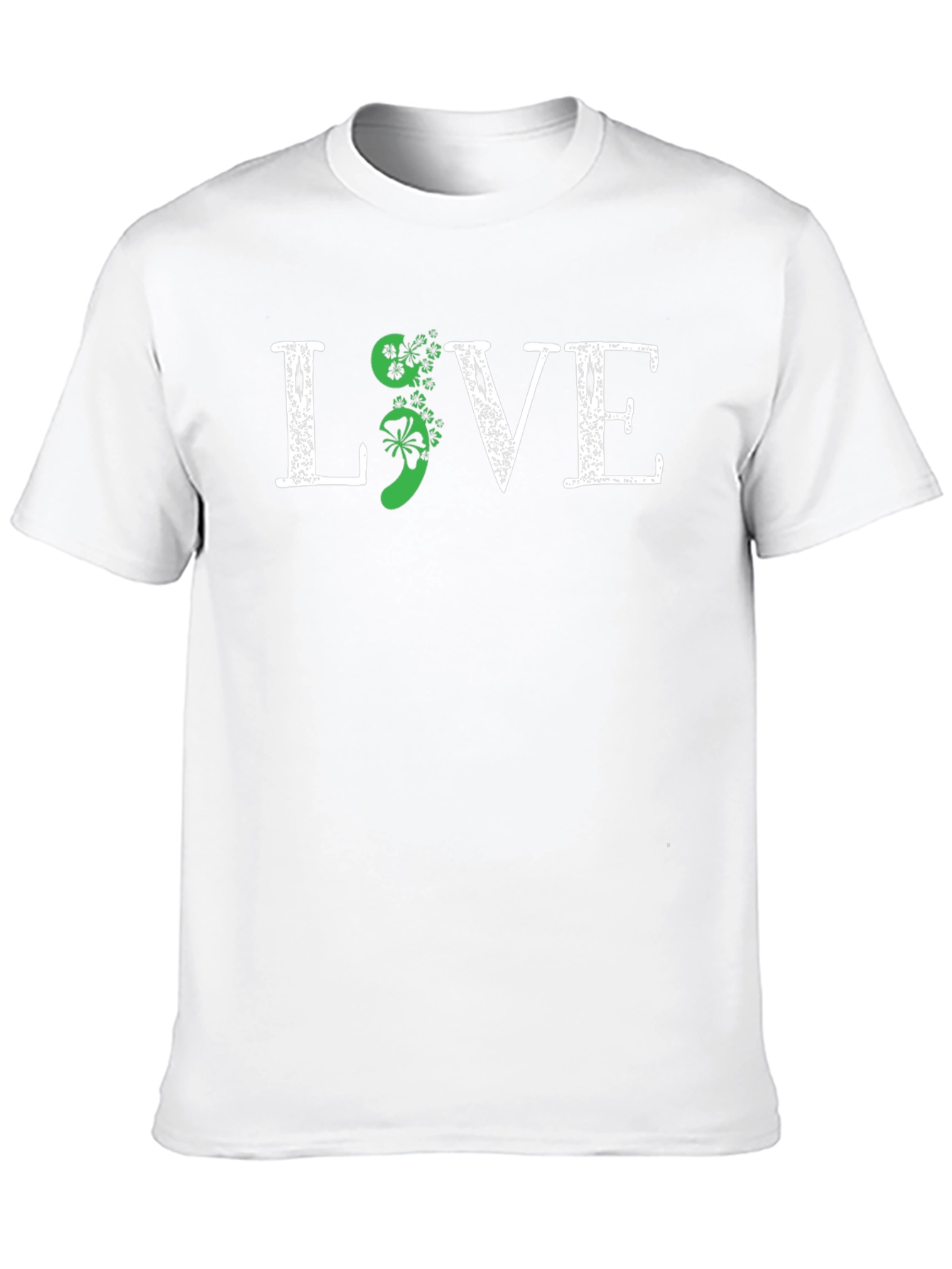 Live Semicolon Shamrock T-Shirt