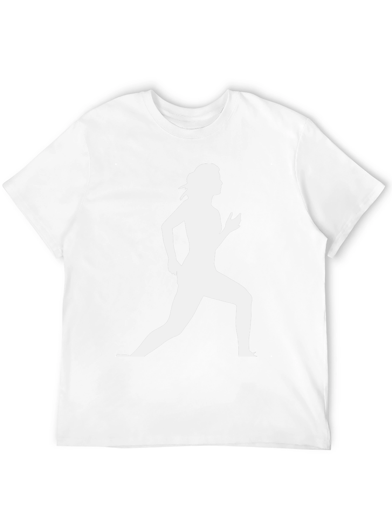 Woman Running Graphic Black T-Shirt