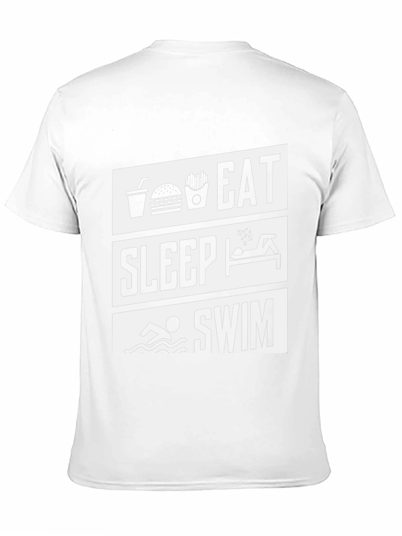 Eat Sleep Swim T-Shirt - Funny Swimmer Tee