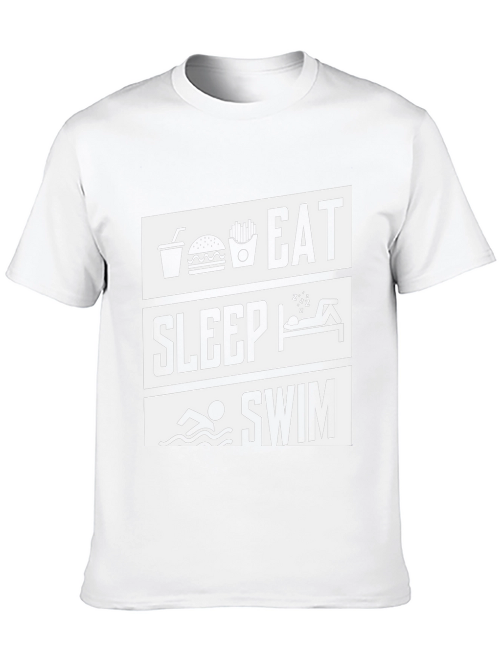 Eat Sleep Swim T-Shirt - Funny Swimmer Tee