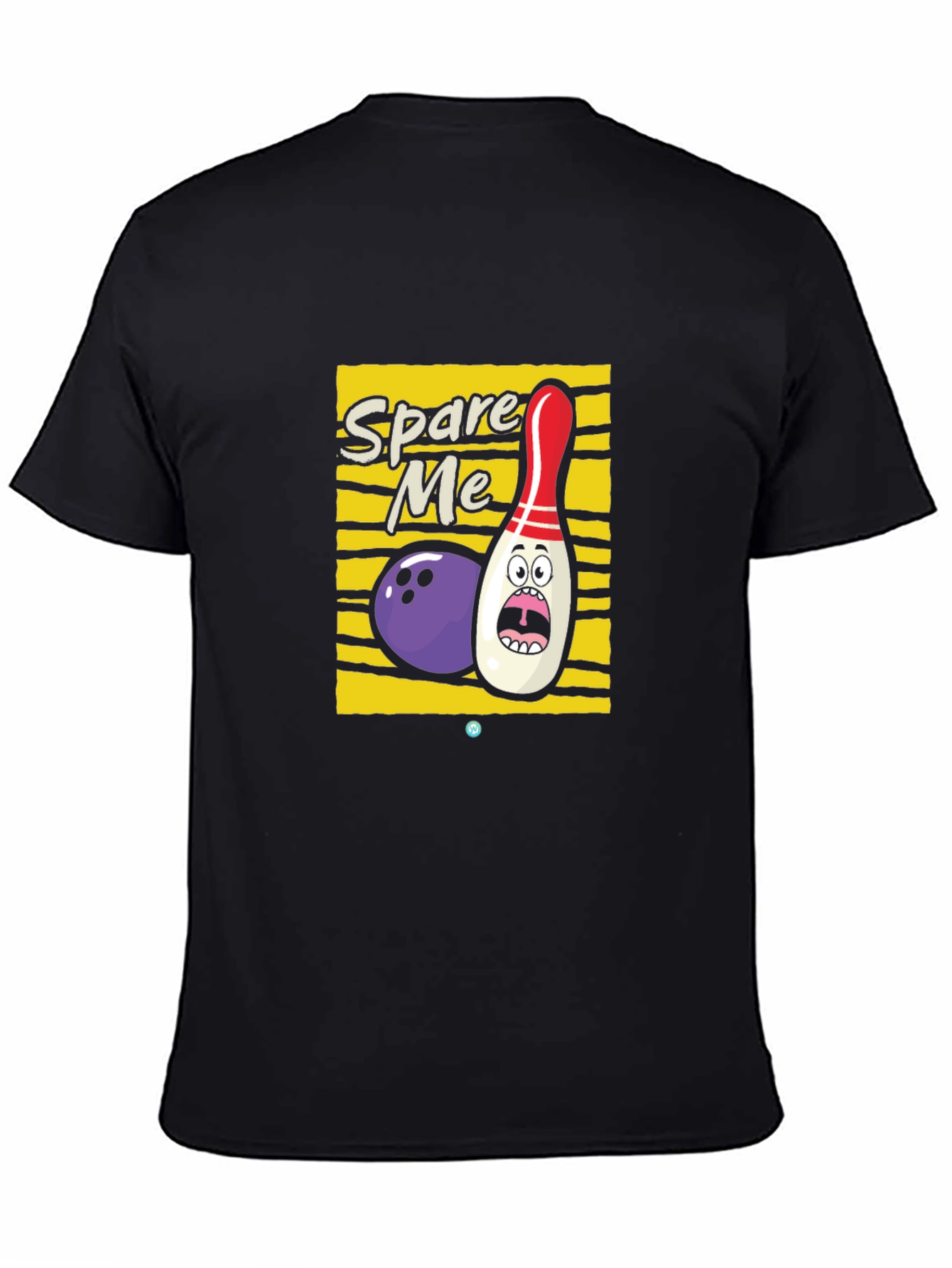 Spare Me Bowling Graphic Tee - Black
