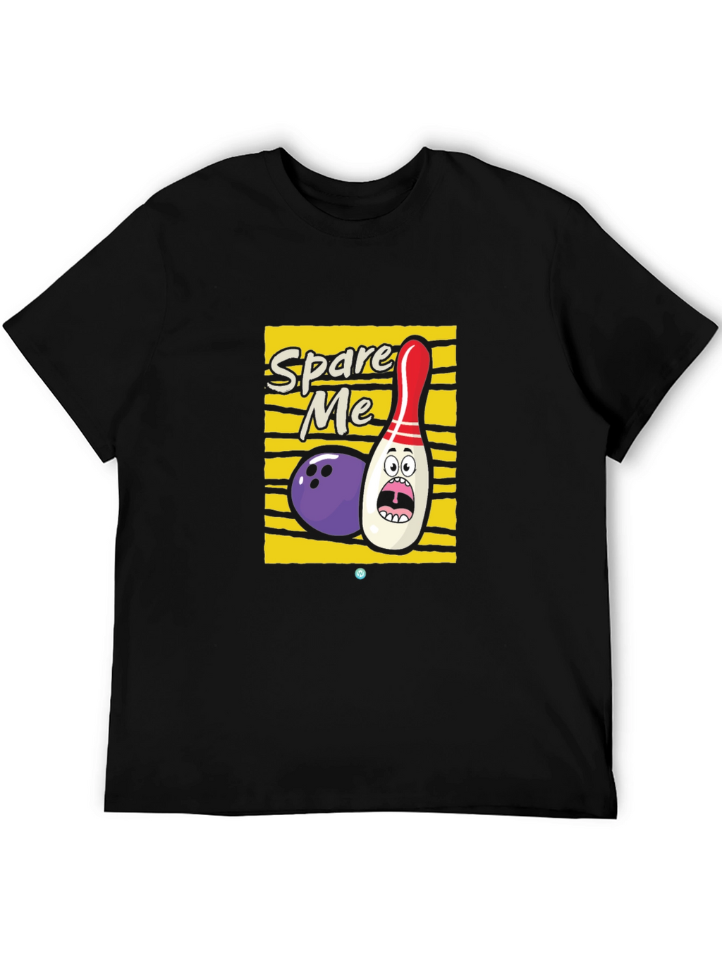 Spare Me Bowling Graphic Tee - Black
