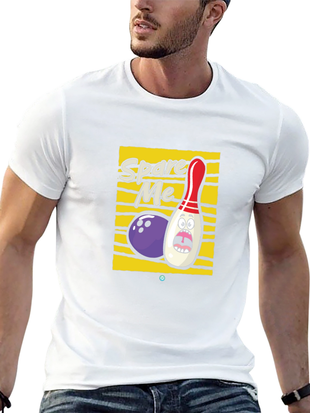 Spare Me Bowling Graphic Tee - Black