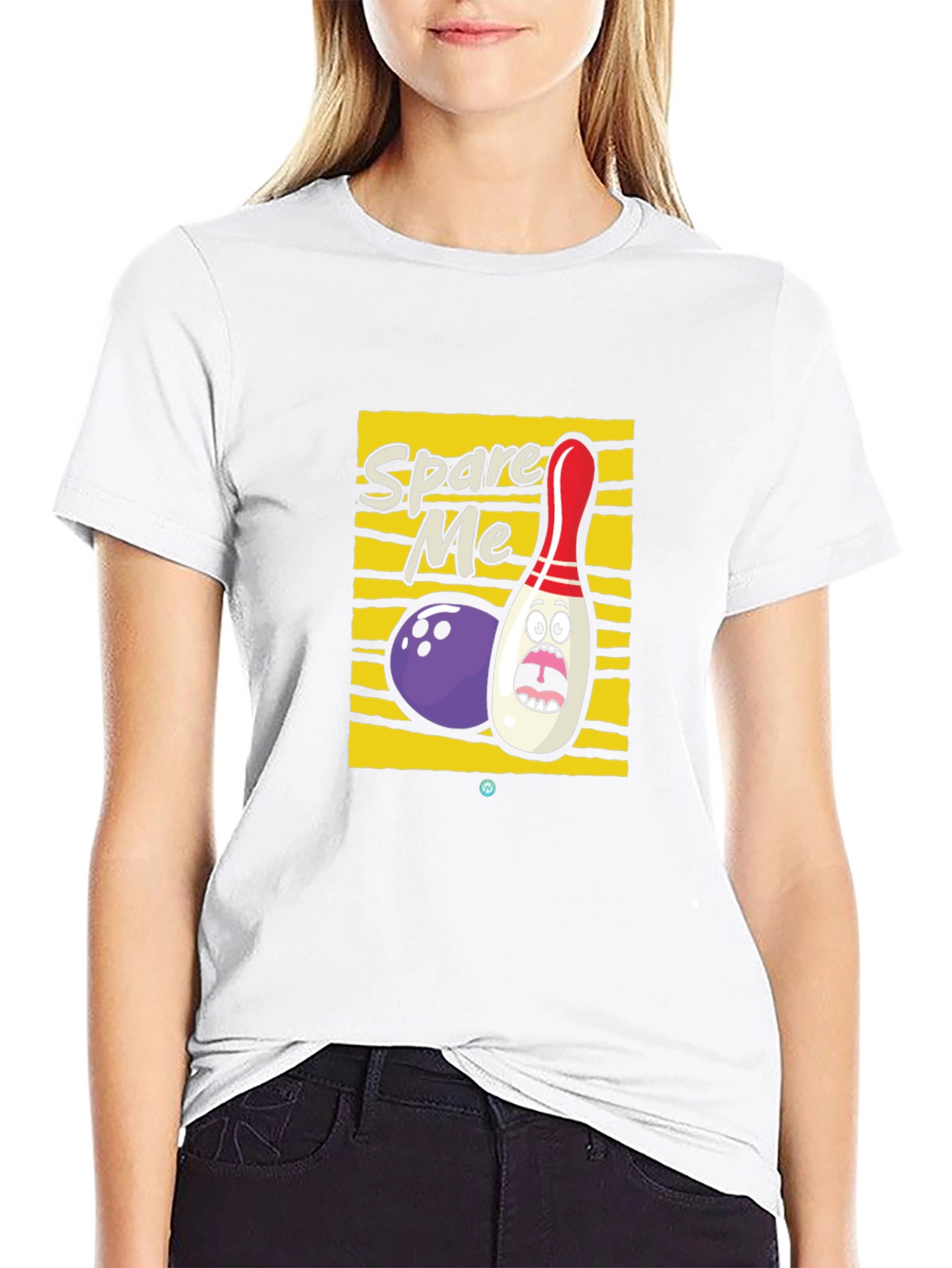 Spare Me Bowling Graphic Tee - Black