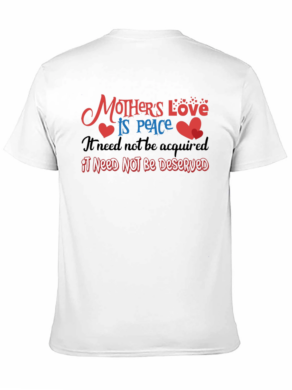 Mothers Love T-Shirt - Peace Design Soft Cotton