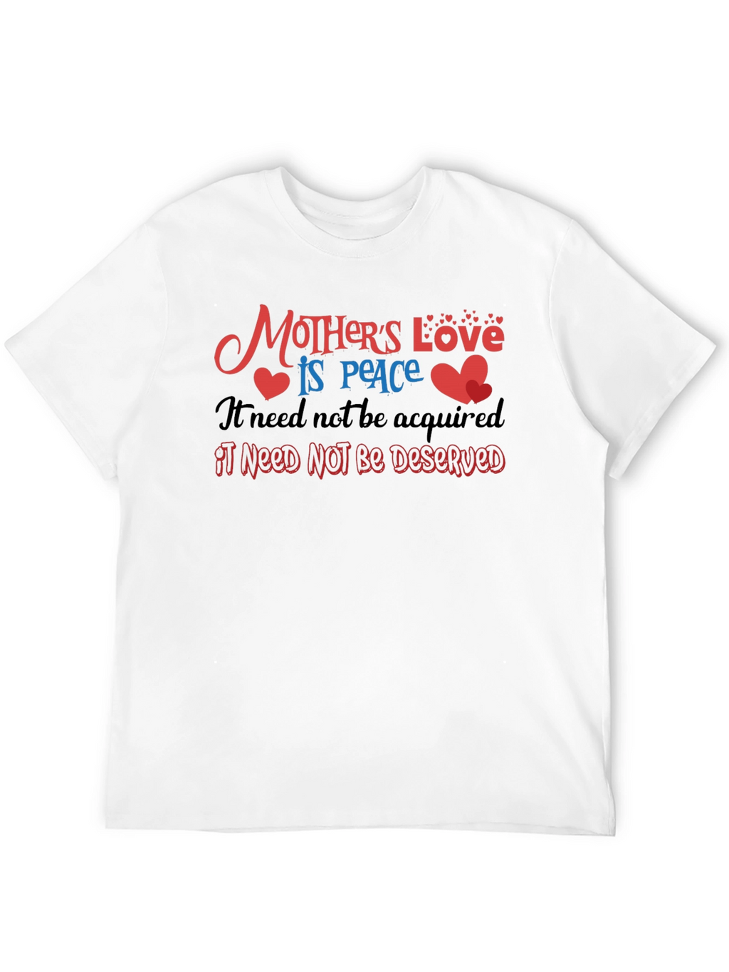 Mothers Love T-Shirt - Peace Design Soft Cotton