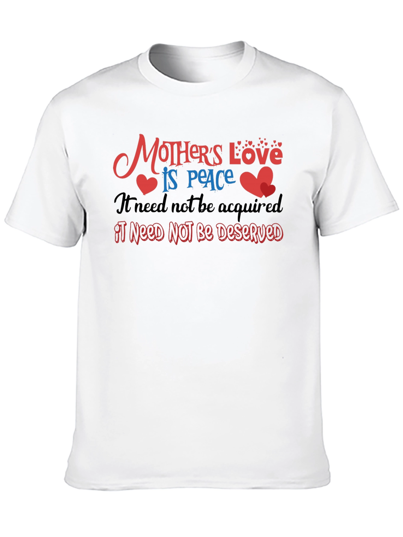 Mothers Love T-Shirt - Peace Design Soft Cotton
