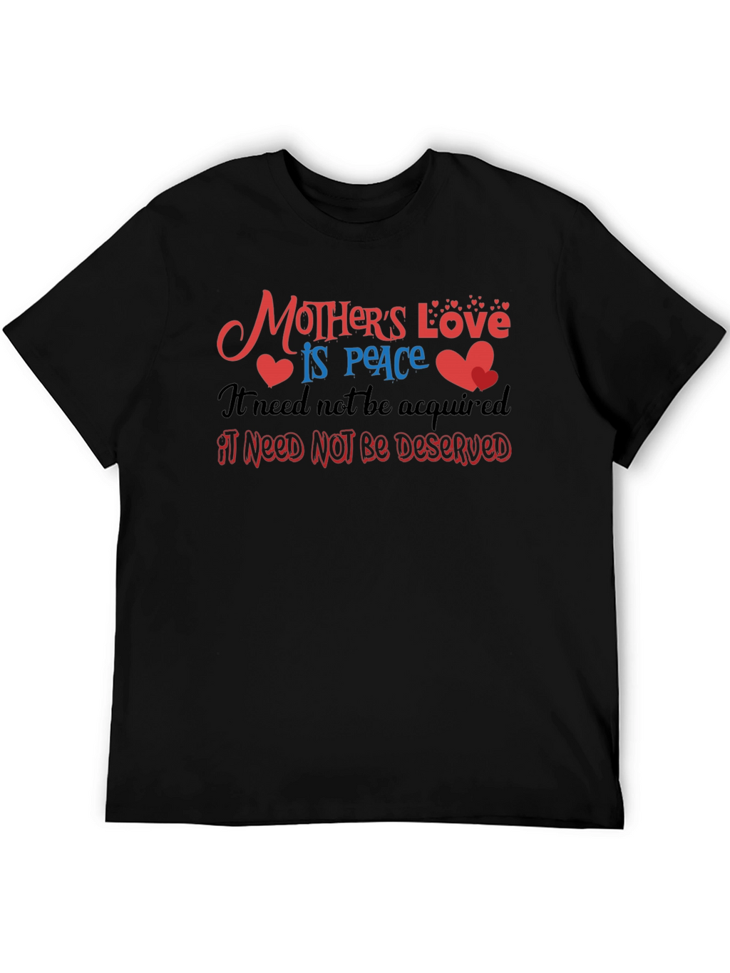 Mothers Love T-Shirt - Peace Design Soft Cotton