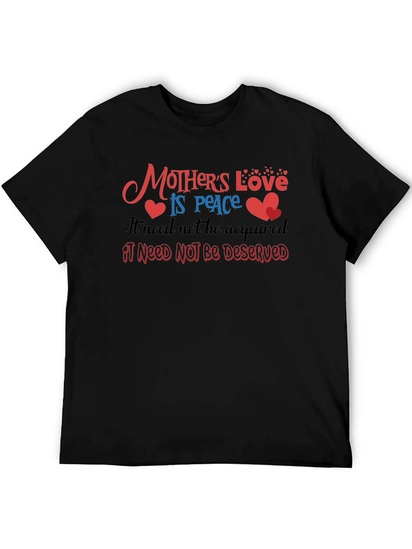 Mothers Love T-Shirt - Peace Design Soft Cotton