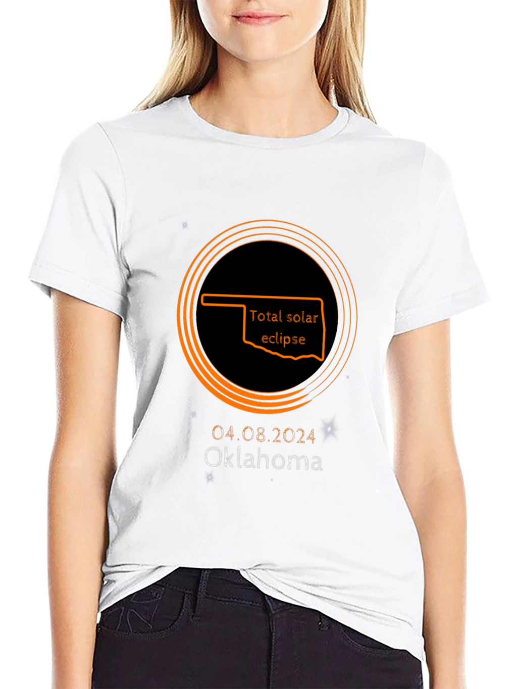 Total Solar Eclipse Oklahoma 2024 T-Shirt