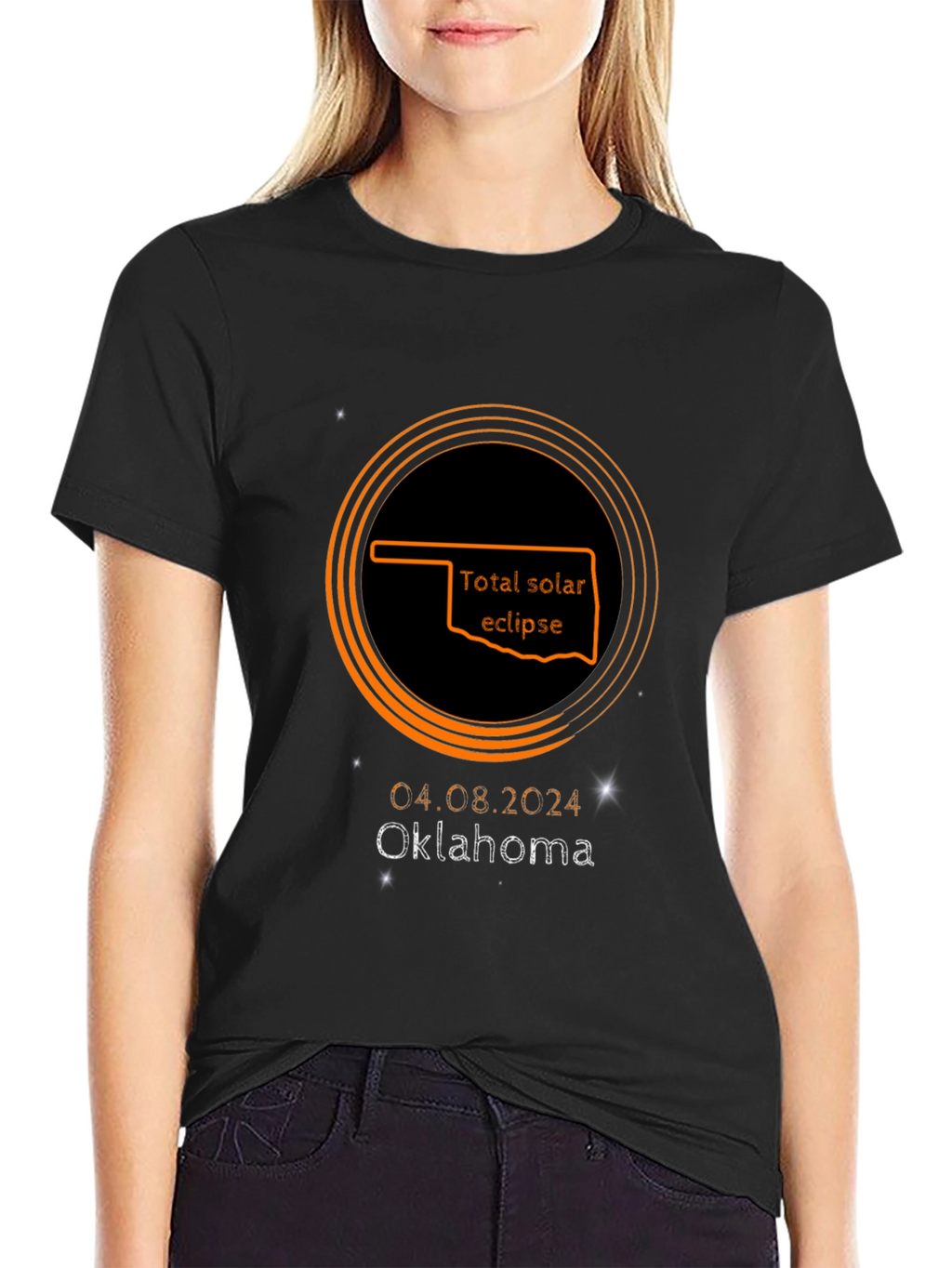 Total Solar Eclipse Oklahoma 2024 T-Shirt