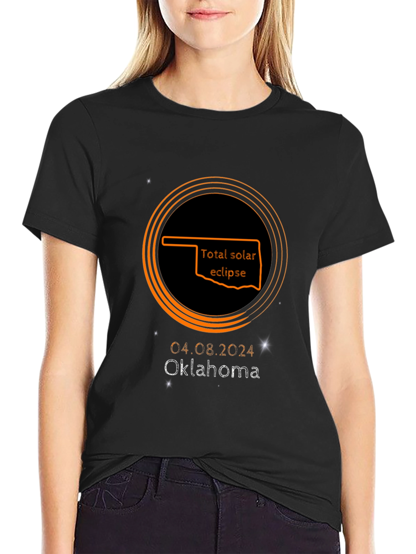 Total Solar Eclipse Oklahoma 2024 T-Shirt