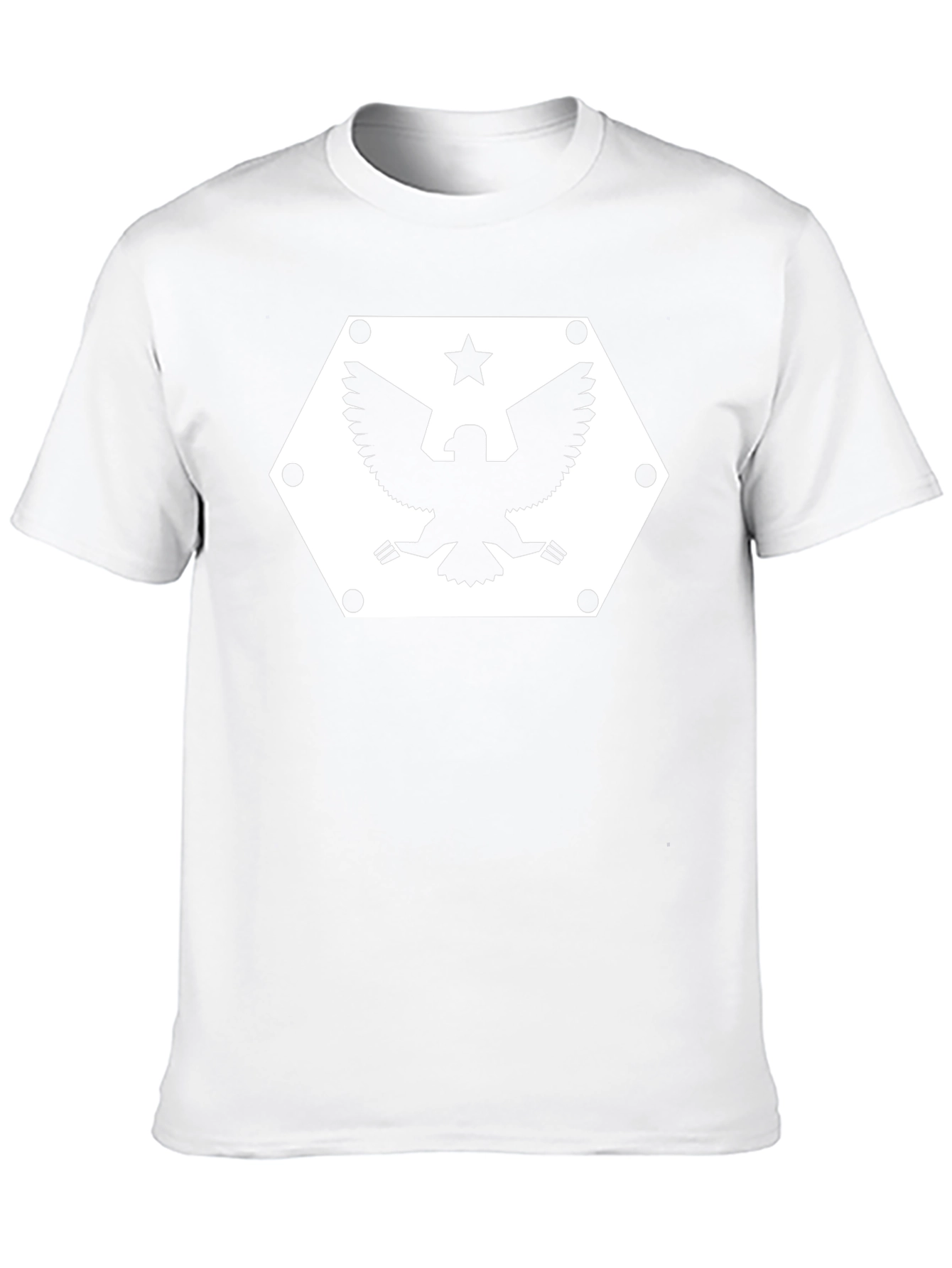 Hex Eagle Star Graphic Black T-Shirt
