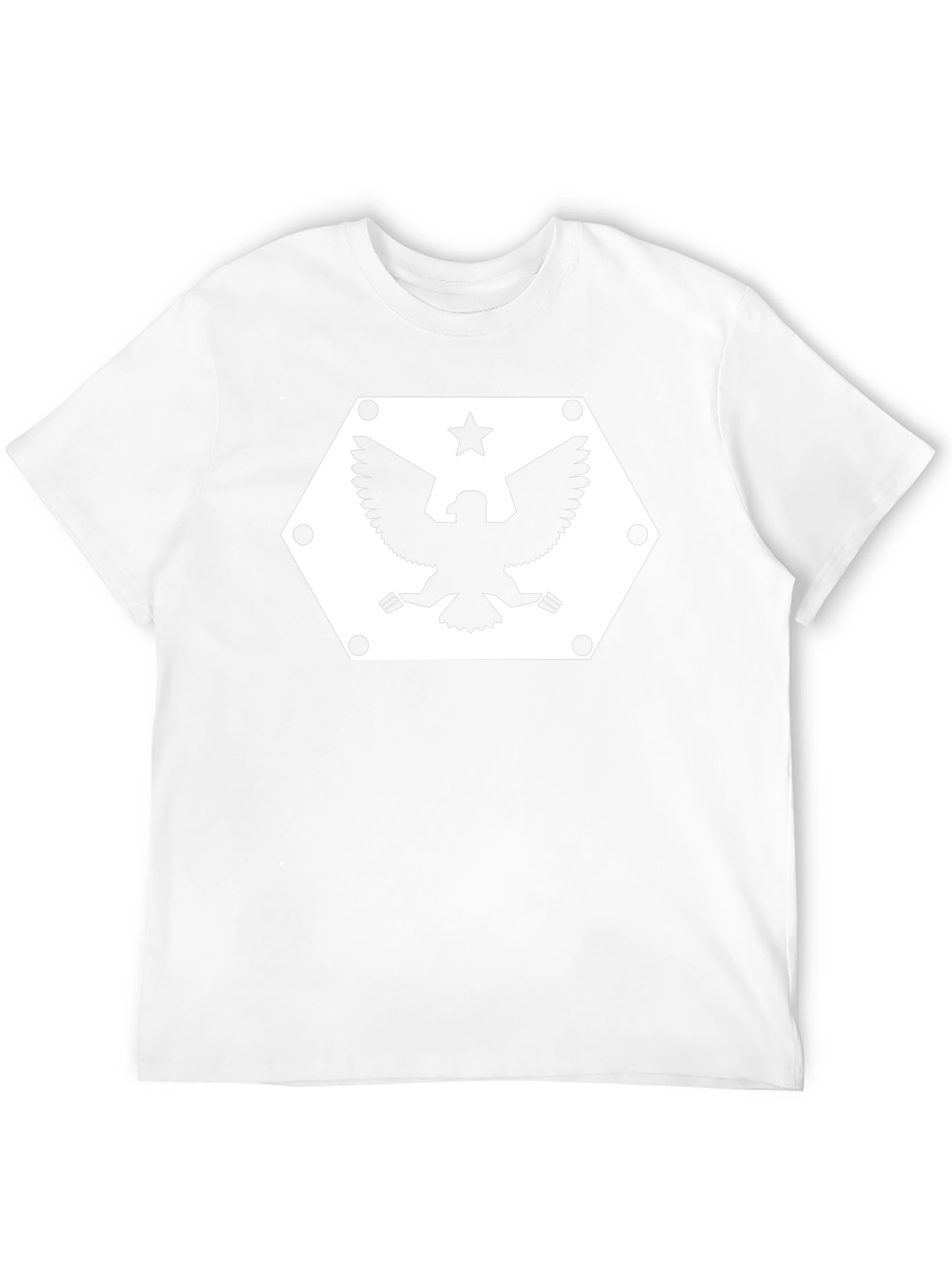 Hex Eagle Star Graphic Black T-Shirt
