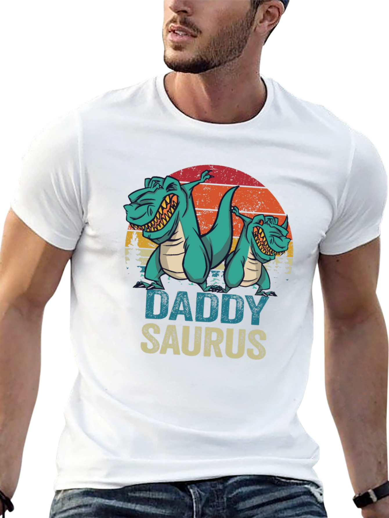 Daddy Saurus T-Shirt - Fathers Day Dino Tee