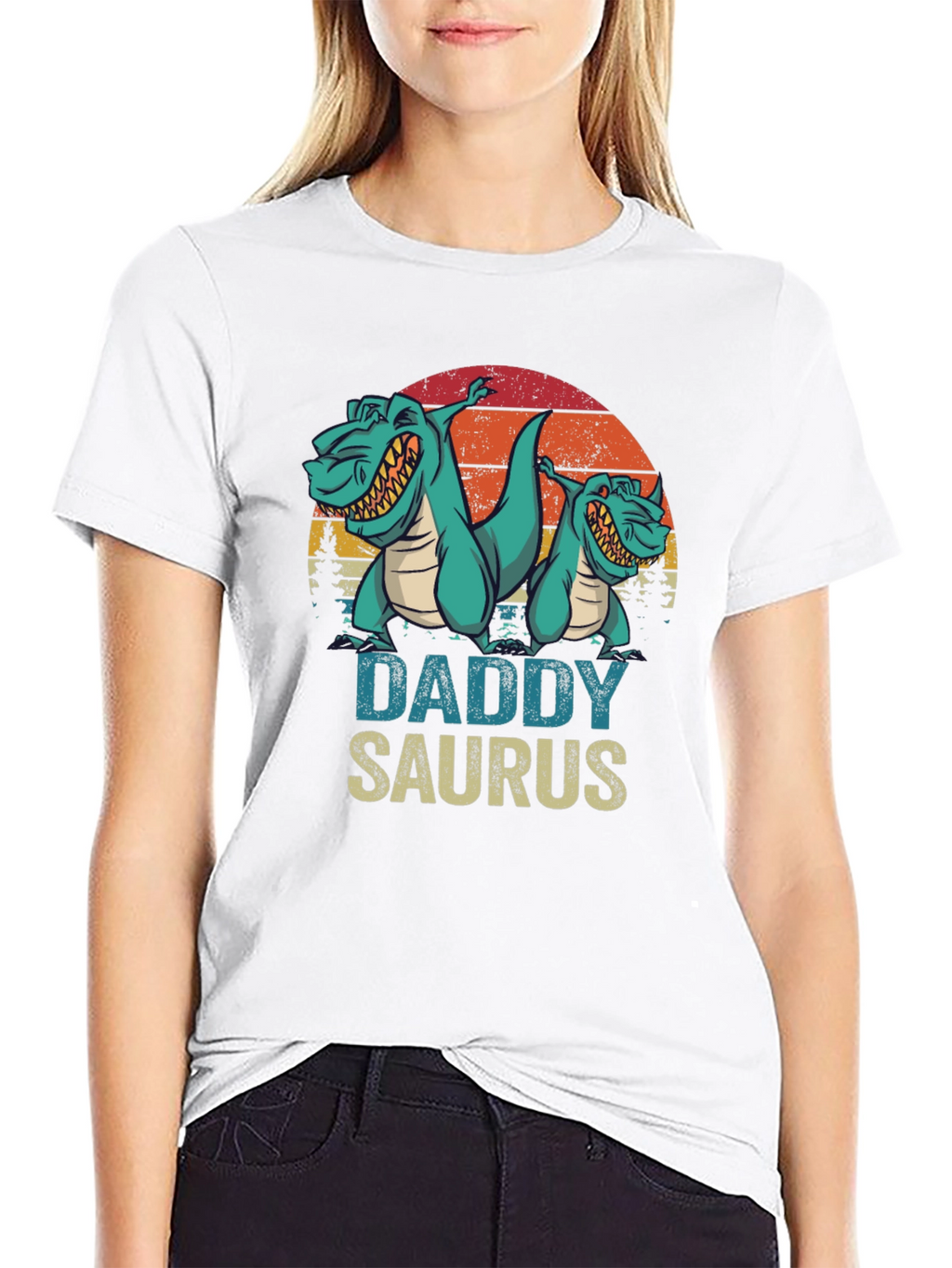 Daddy Saurus T-Shirt - Fathers Day Dino Tee
