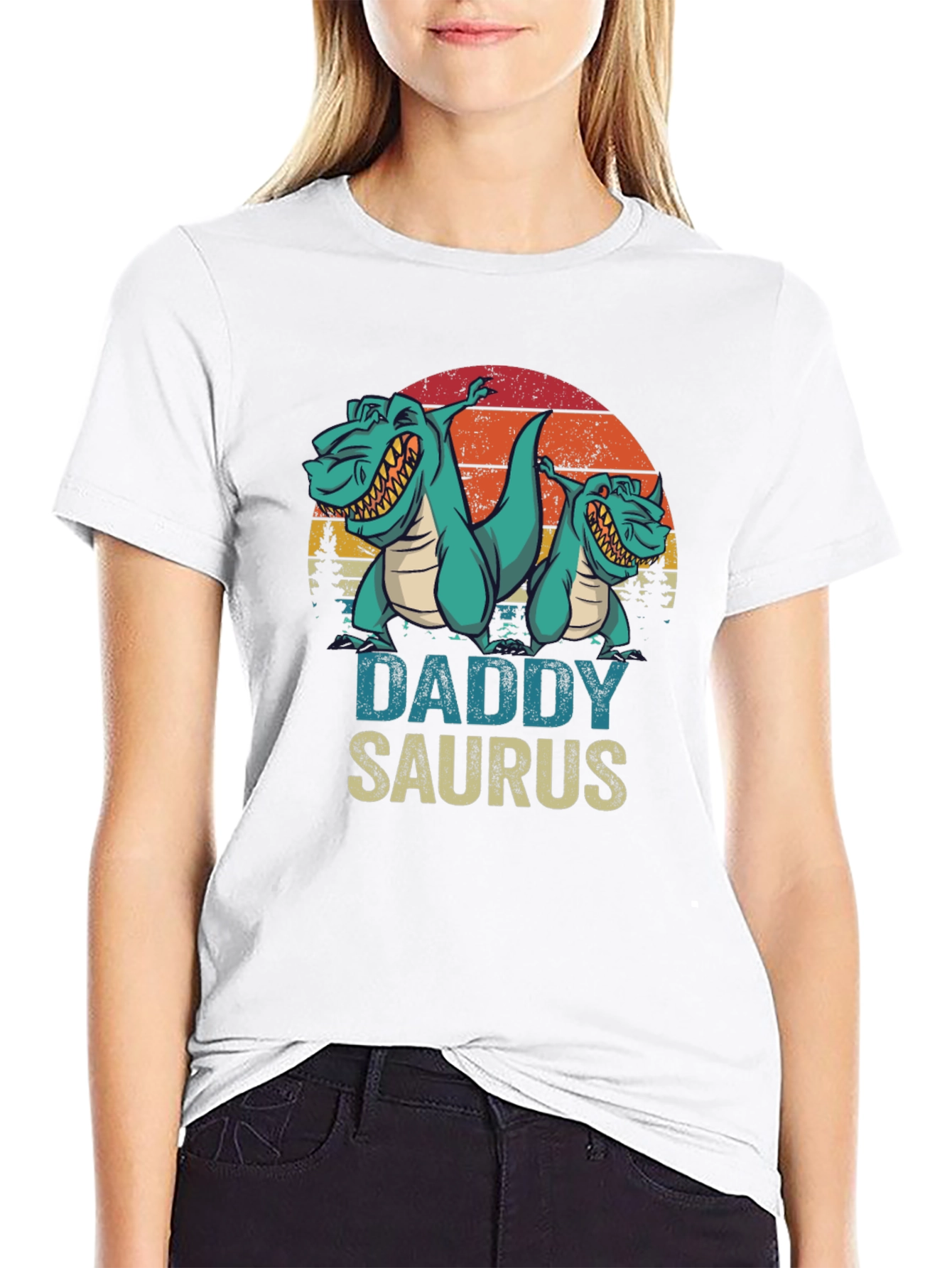 Daddy Saurus T-Shirt - Fathers Day Dino Tee