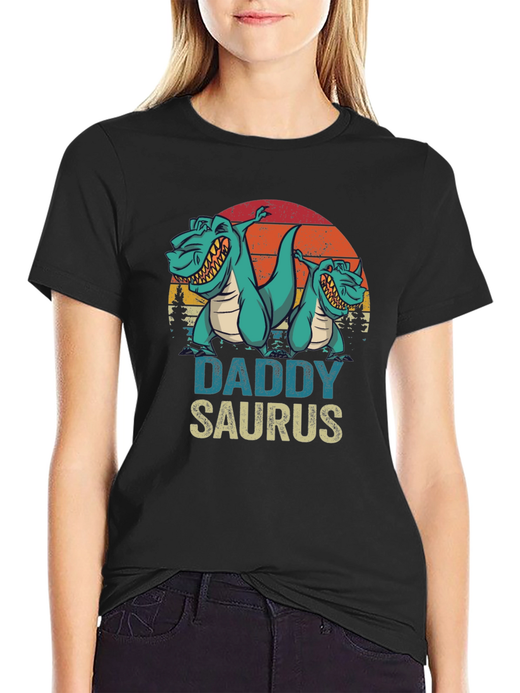 Daddy Saurus T-Shirt - Fathers Day Dino Tee