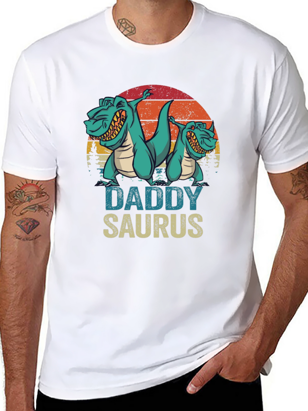 Daddy Saurus T-Shirt - Fathers Day Dino Tee