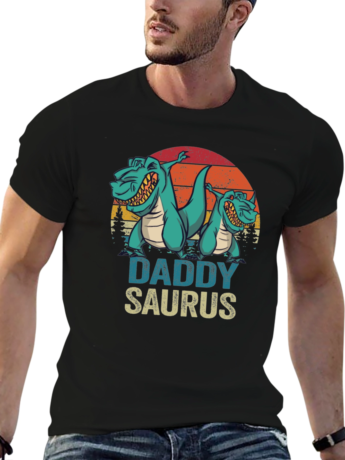 Daddy Saurus T-Shirt - Fathers Day Dino Tee