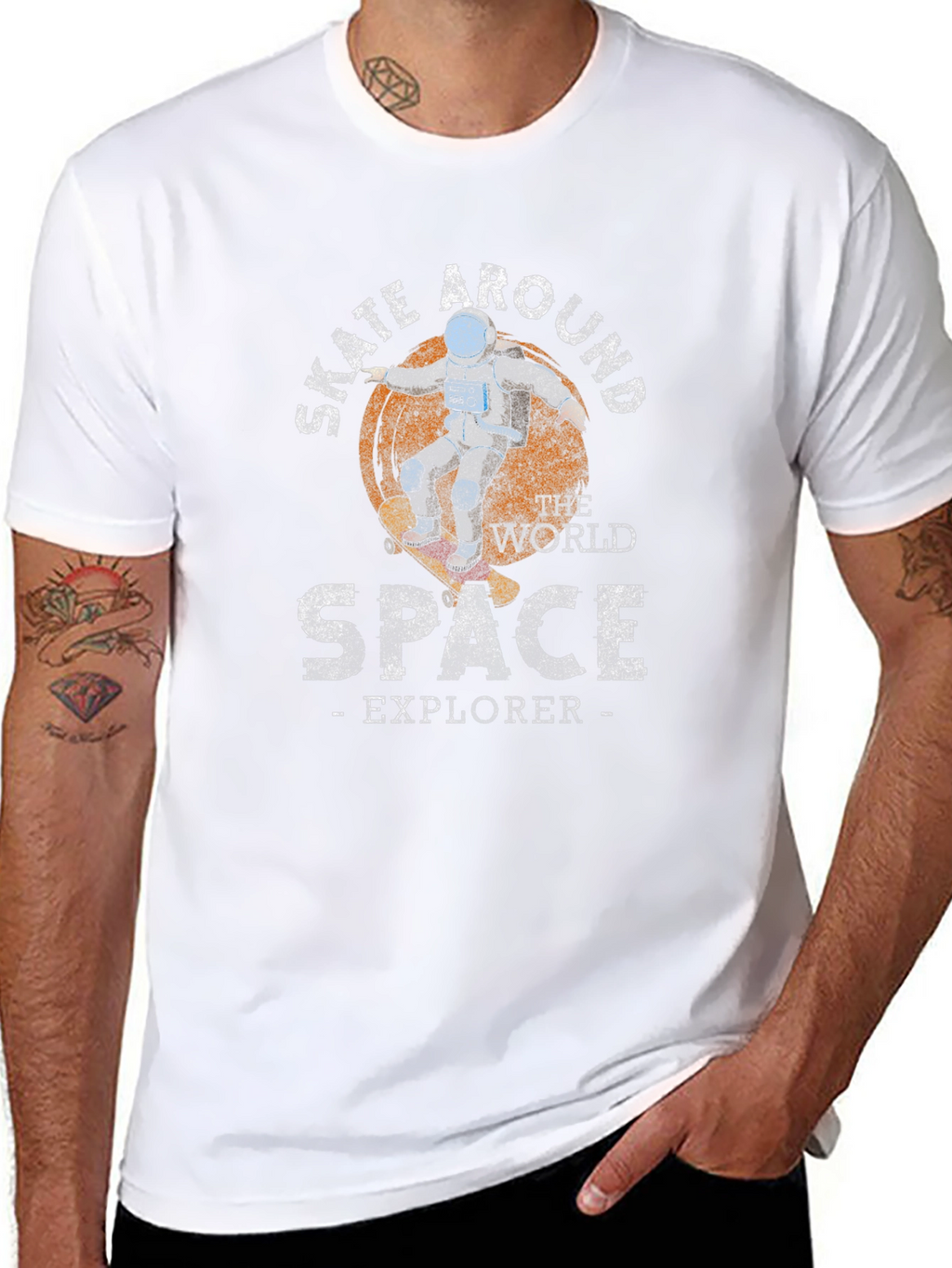 Skate Around Space Explorer T-Shirt