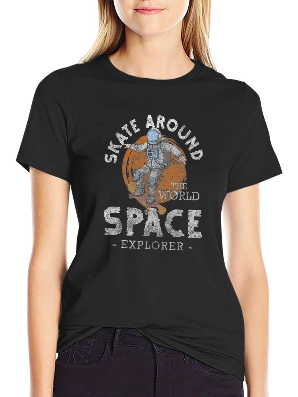 Skate Around Space Explorer T-Shirt