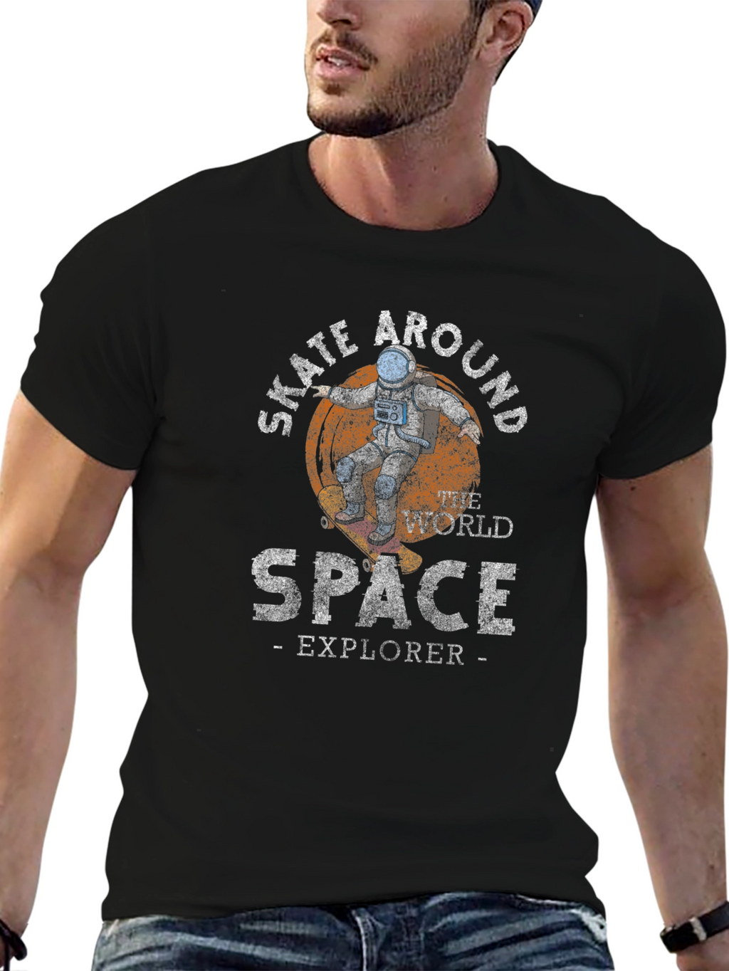 Skate Around Space Explorer T-Shirt