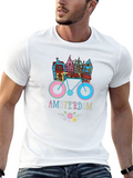 Amsterdam Bicycle Graphic Tee - Unique City Design