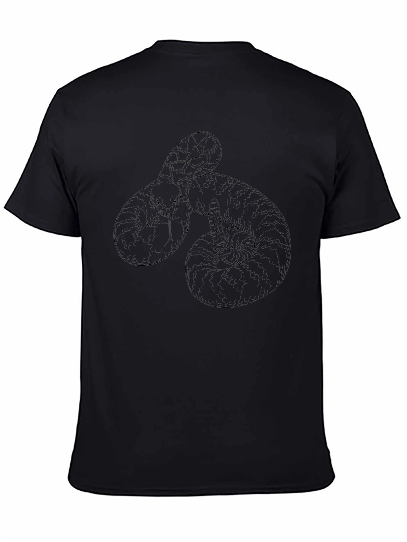 Black Snake Graphic Tee - Casual Style