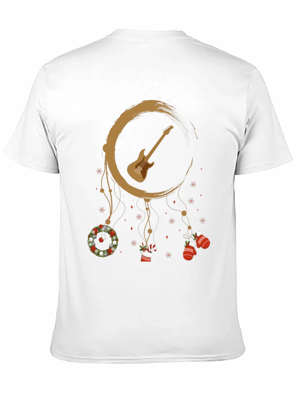 Guitar Christmas Dreamcatcher T-Shirt