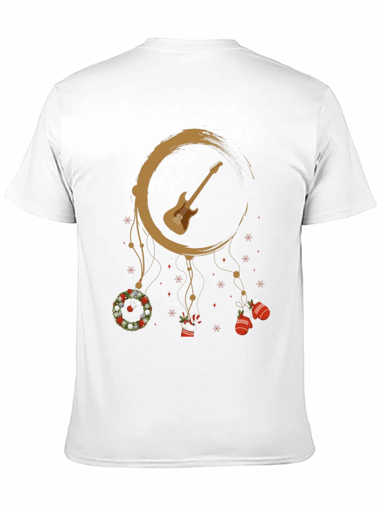Guitar Christmas Dreamcatcher T-Shirt