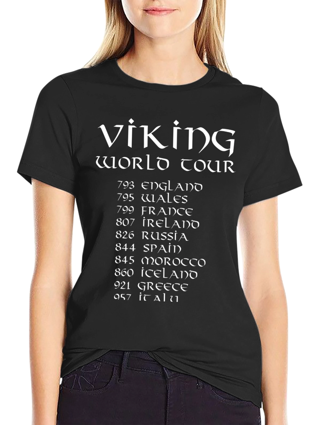 Viking World Tour Black T-Shirt