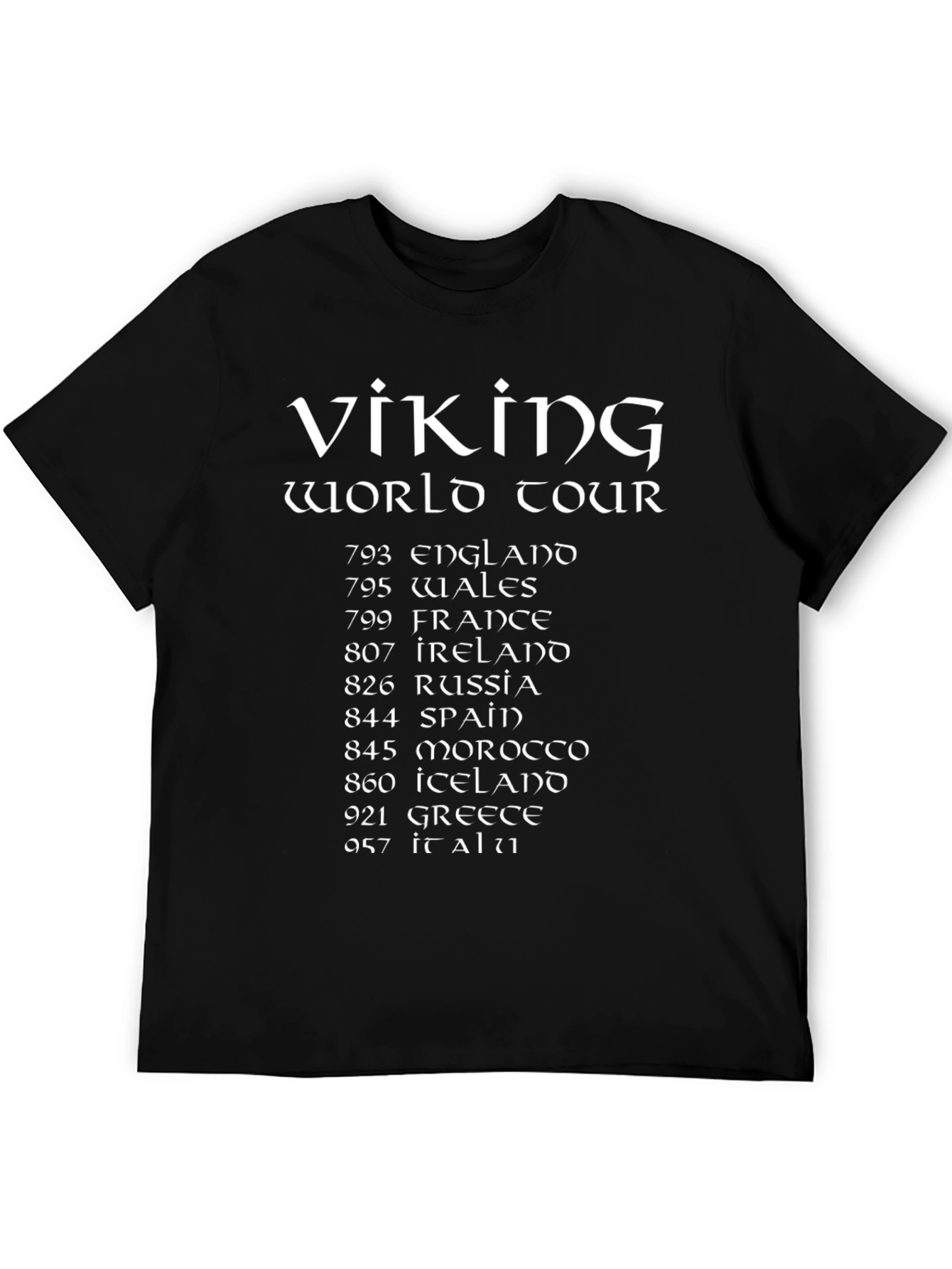 Viking World Tour Black T-Shirt