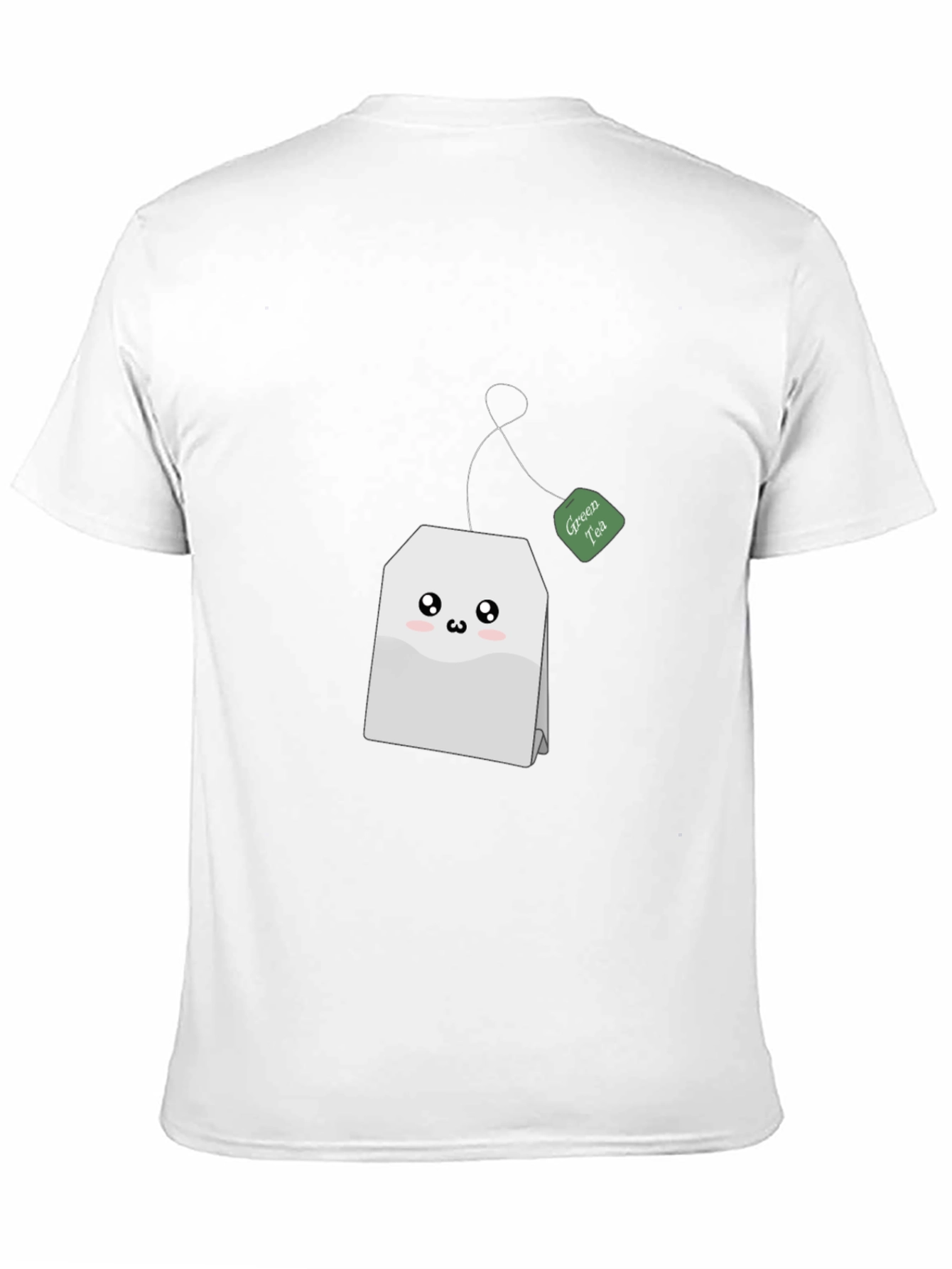 Cute Green Tea Bag T-Shirt - Black