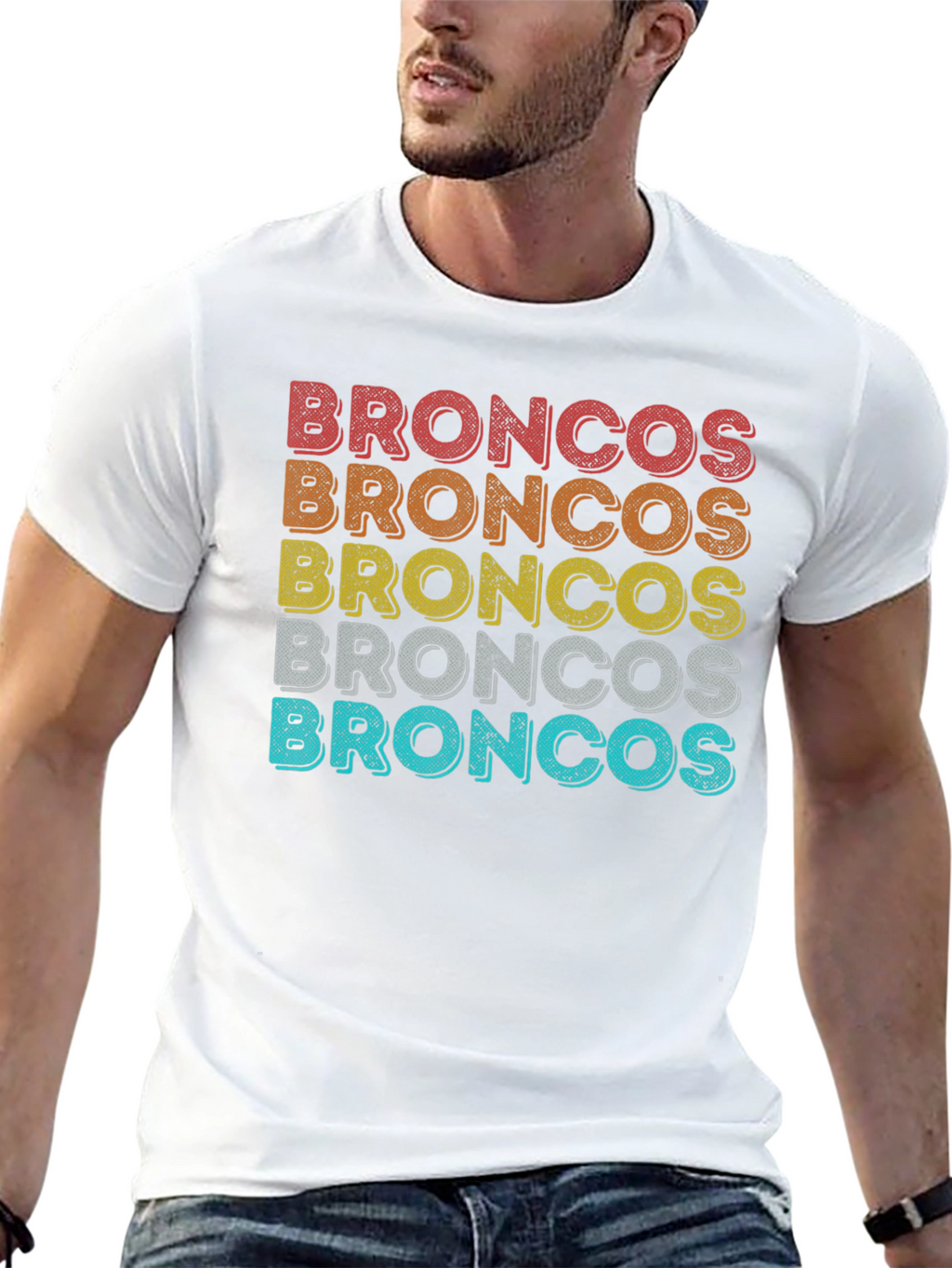 Retro Broncos Fan T-Shirt