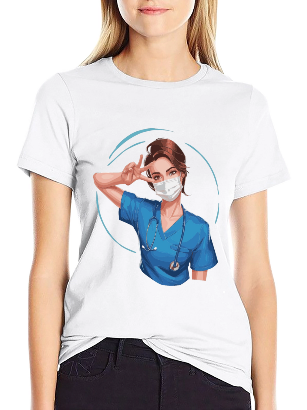 Nurse Graphic T-Shirt - Black