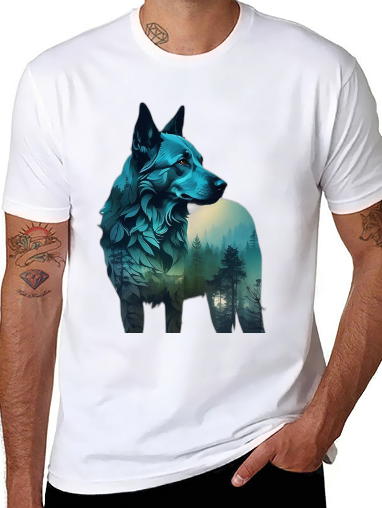 Nature Wolf Graphic Tee