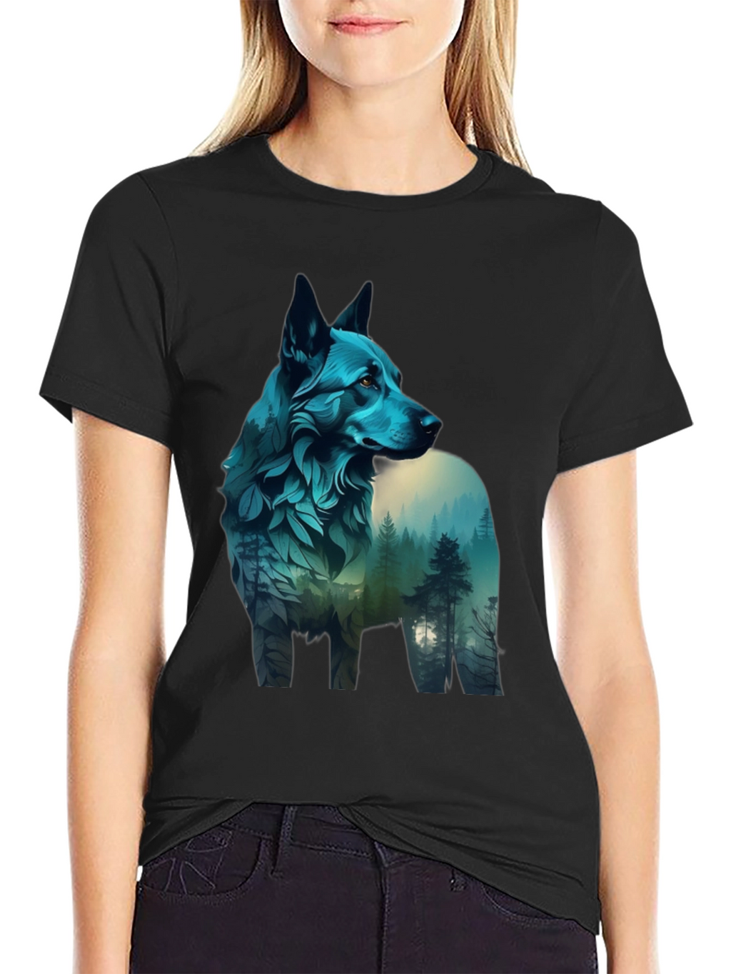 Nature Wolf Graphic Tee