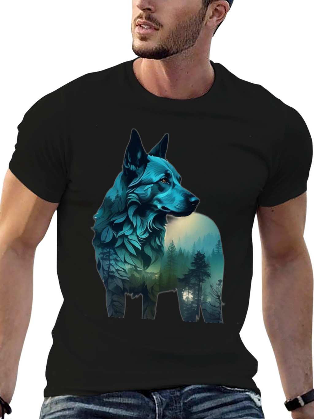Nature Wolf Graphic Tee